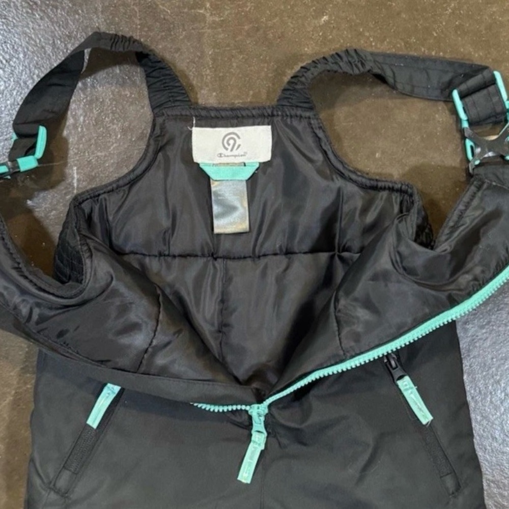 Champion Kids Insulated Snow Bibs Size XS 4-5 EUC - Picture 4 of 4
